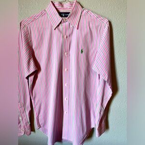 Mens Ralph Lauren Classic Fit collard button down long sleeve shirt